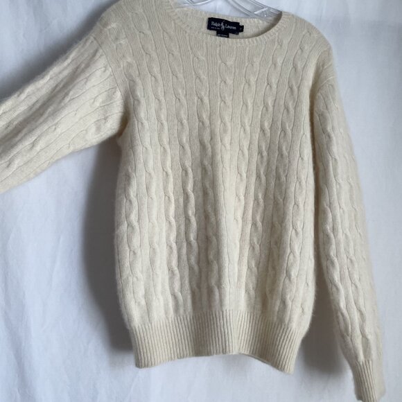 Polo by Ralph Lauren Cream Cable Knit Sweater - Picture 13 of 16